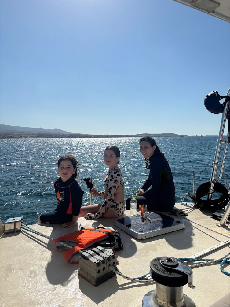 Kiteboarding Caribbean catamaran