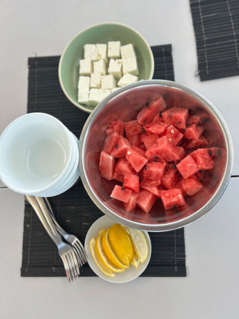 Wing foiling at sunset