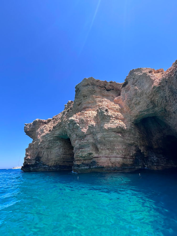 Catamaran sailing Greece